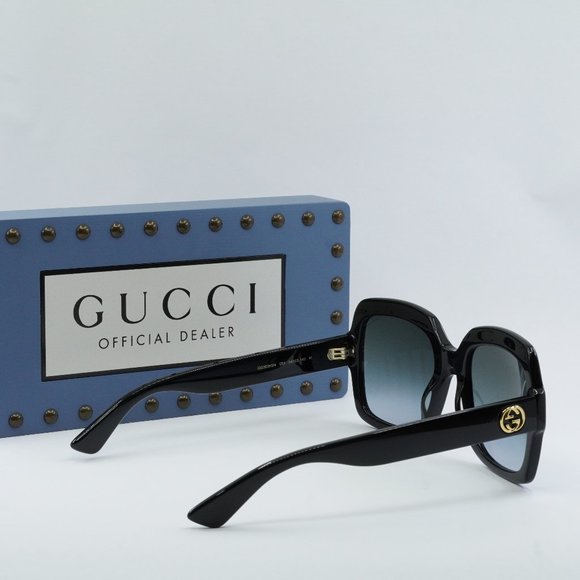 FINAL PRICE NEW GUCCI GG0036SN 001 BLACK GREY SUNGLASSES - Picture 9 of 11